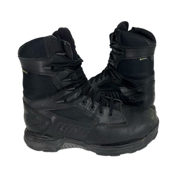 DANNER STRIKER BOLT 8" BLACK TACTICAL BOOTS Size 10.5 Gore-Tex 26633 VIBRAM Sole - Picture 1 of 13
